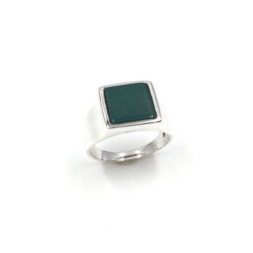 925 silber ring grüner onyx - ring,