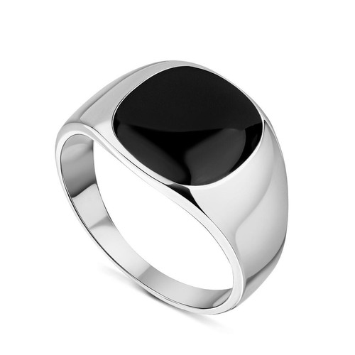 Ring herren silber onyx - ring,