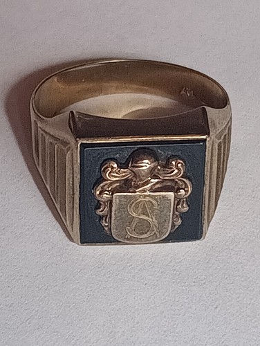 Herren siegel ring - ring, onyx