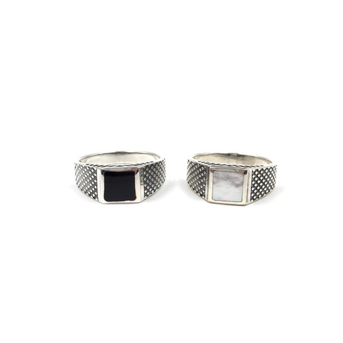 925 silber herren ring - silber,