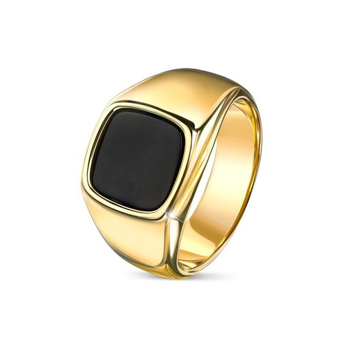 Herren ring onyx schwarz - herren,