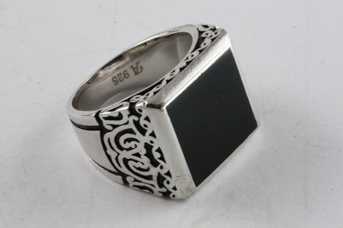 Herrenring onyx siegelring - herrenring,
