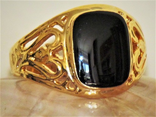 Onyx ring massiv herrenring - ring,