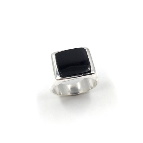 925 silber ring onyx - 925,