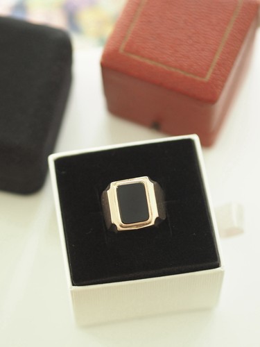 Onyx ring 333 - onyx,
