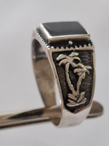 Vintage silber 925 herrenring - silber,