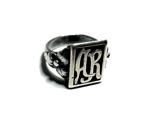 Antik 800 silber herrenring - silber,