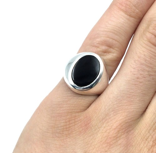 Klassischer 925 silber ring - silber,