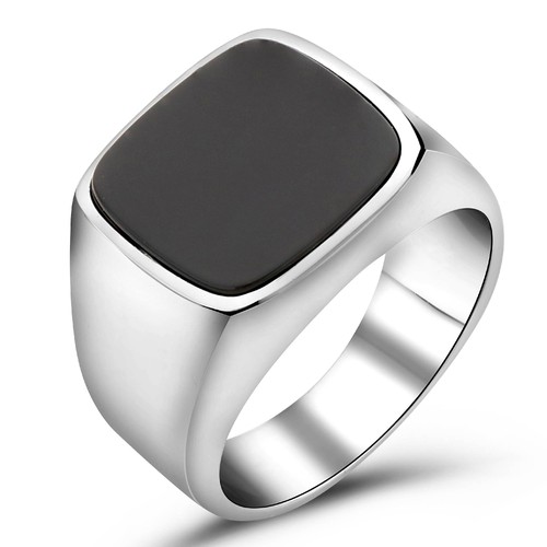 Siegelring onyx stein schwarz - stein,