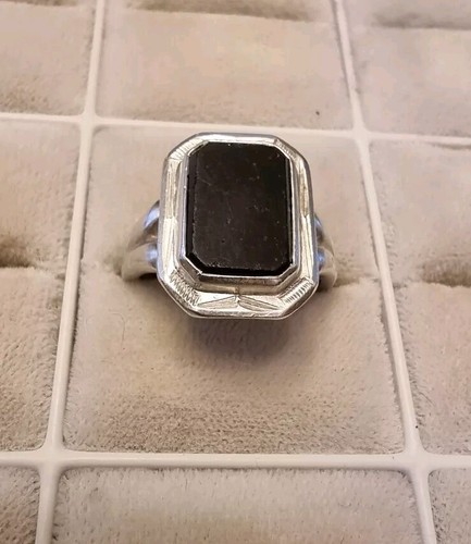 Herrenring onyx silber - herrenring,