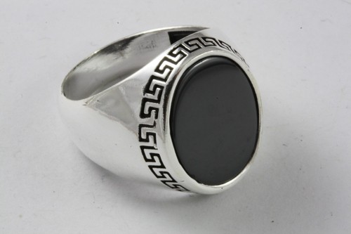 Herrenring onyx siegelring - onyx,