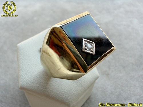 Art deco siegelring 333 gold - art,