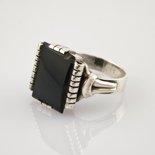 Rechteckiger herren ring - ring, aus