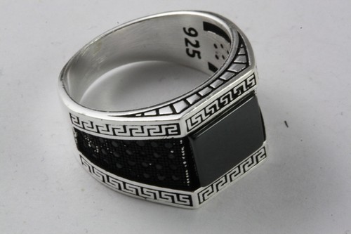 Herrenring onyx siegelring - herrenring,