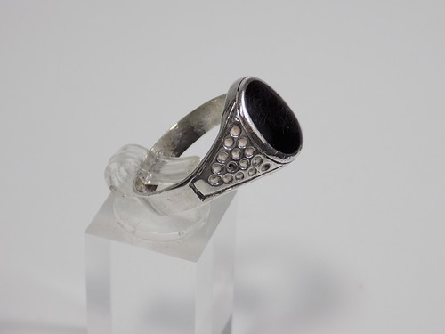 Vintage herrenring mit onyx - vintage,
