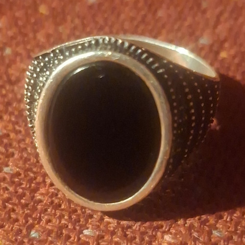Herren siegelring silberfarben - siegelring,