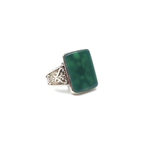 925 silber ring grüner - silber,